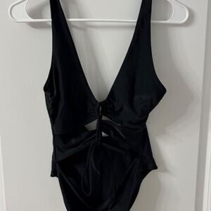 Tiger-mist Women's Black Swimsuit-one-piece